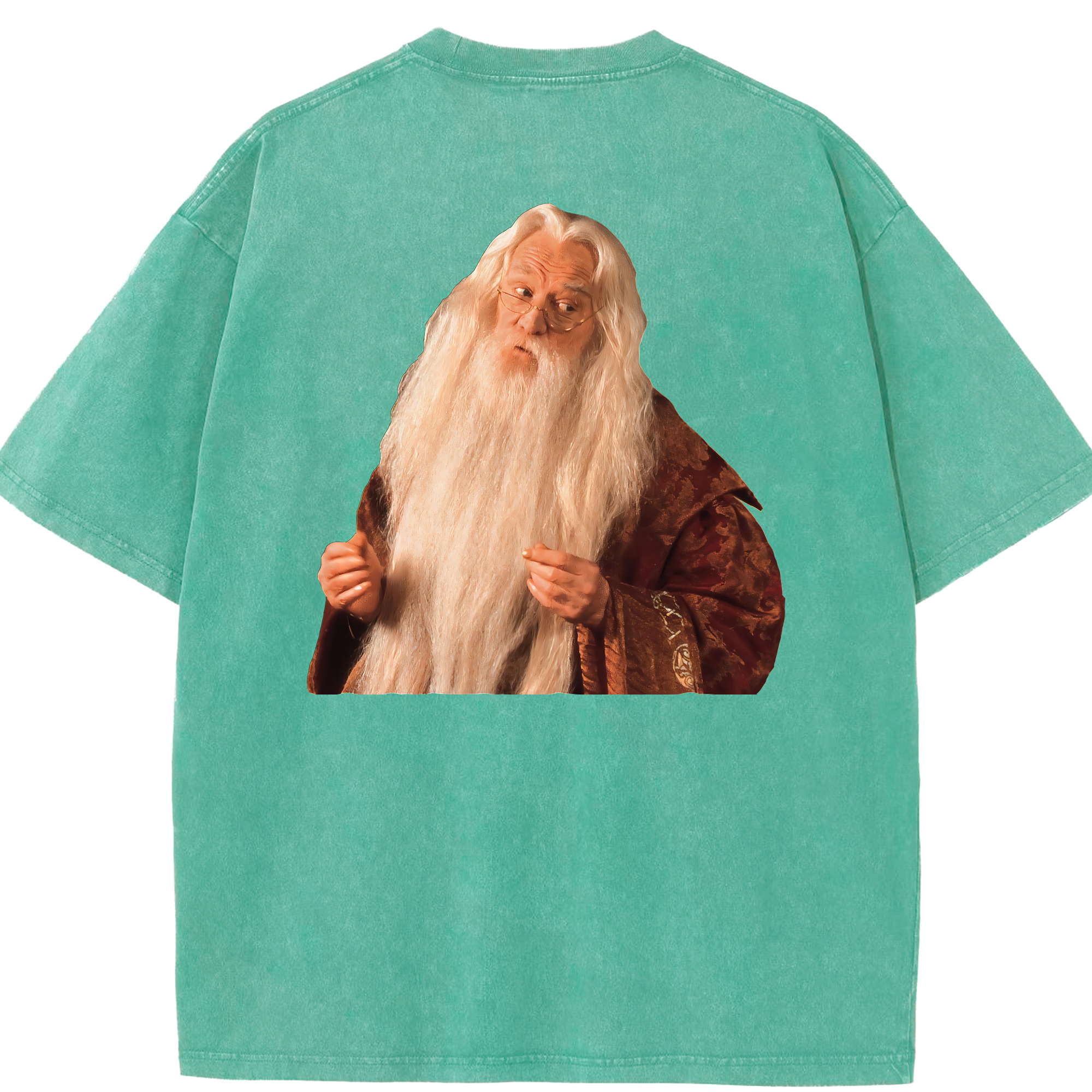 （画像用） Harry Potter ハリー・ポッターシリーズ 綿100% ヴィンテージ風 半袖Tシャツ（背面プリント）